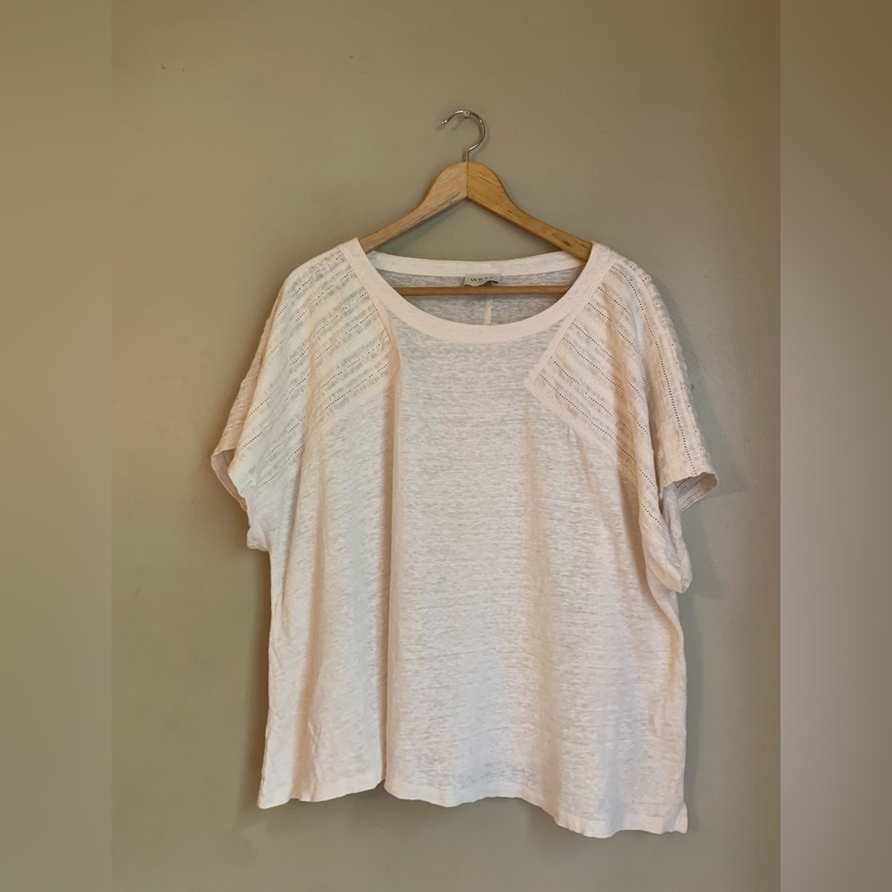 Wrap London short Sleeve Lightweight blouse top 100% linen coastal minimalist